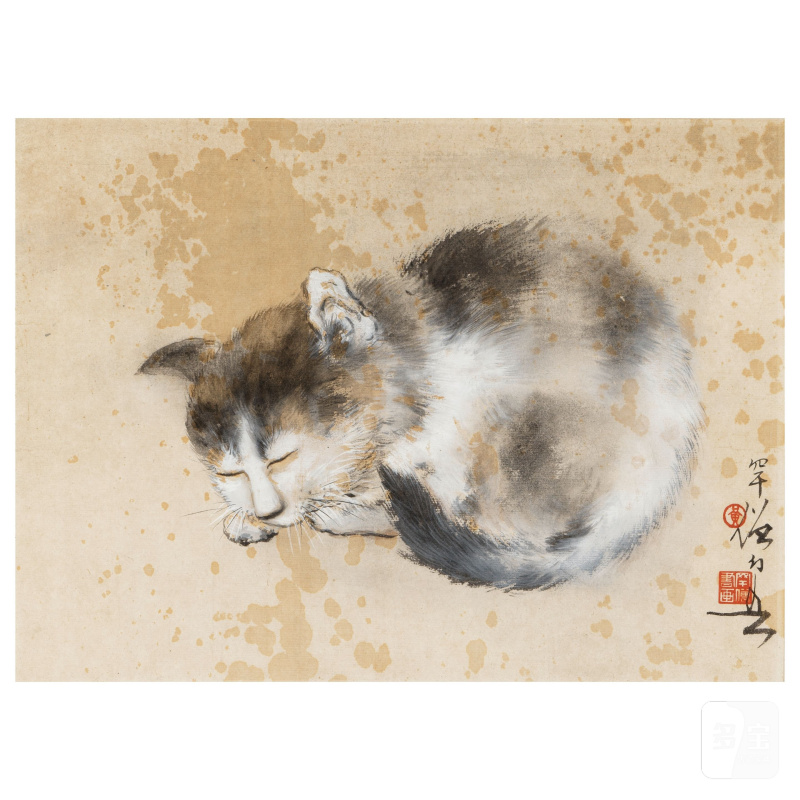 黃幻吾（1906-1985） 動物二幀 設色紙本 鏡框 | HUANG HUANWU (1906-1985) - 图2